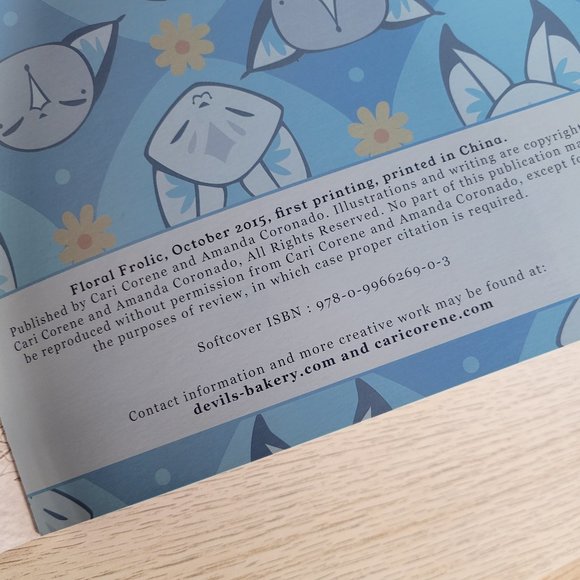 Floral Frolic Book + Water Color Framed Poster Print 1st Edition Soft Cover - Picture 4 of 12